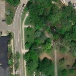 Rochester Beach Volleyball Court #1 — aerial view
