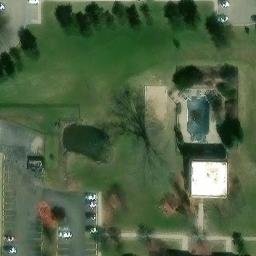 Lansing Beach Volleyball Court #1 — aerial view