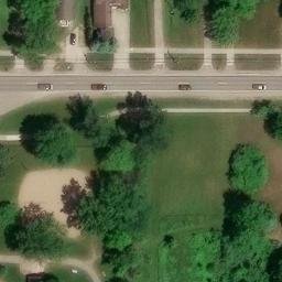 Mae Stecker Volleyball Court — aerial view