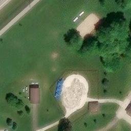 Chesterfield Township Beach Volleyball Court #2 — aerial view
