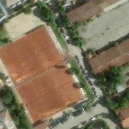 Sand Volleyball Court — aerial view