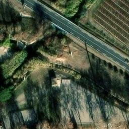 Volleyball Court near Corbère-les-Cabanes — aerial view