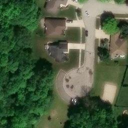 Chesterfield Township Beach Volleyball Court #1 — aerial view