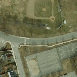 Centralville Beach Volleyball Court — aerial view