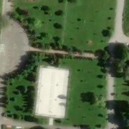 Sand Volleyball Court — aerial view