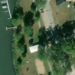 Storm Lake Beach Volleyball Court — aerial view