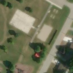 Algonac Beach Volleyball Court — aerial view