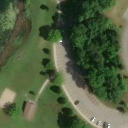 Orchard Lake Village Beach Volleyball Court #3 — aerial view