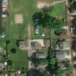 Keego Harbor Beach Volleyball Court — aerial view