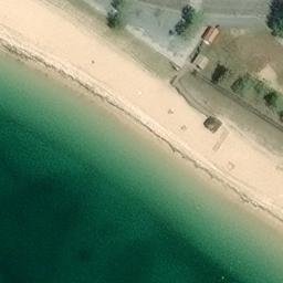 Sand Volleyball Court — aerial view