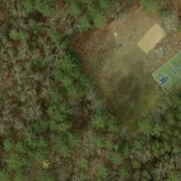 Andover Beach Volleyball Court #1 — aerial view