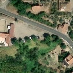 Sand Volleyball Court — aerial view