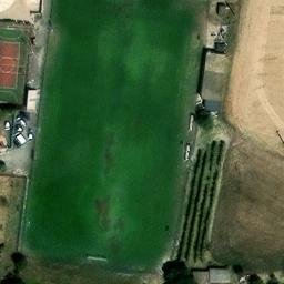 Volleyball Court near Alviano Scalo — aerial view