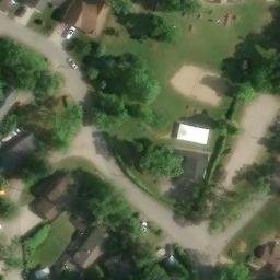 West Bloomfield Township Beach Volleyball Court #5 — aerial view