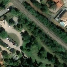 Sand Volleyball Court — aerial view