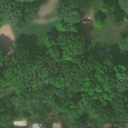 Sand Volleyball Court in Troy, MI — aerial view