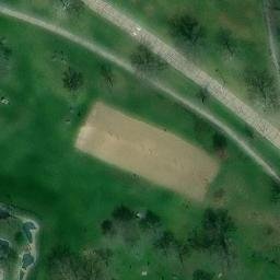 Sand Volleyball Court in Mount Clemens, MI — aerial view