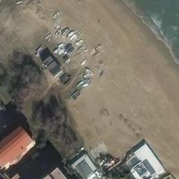 Sand Volleyball Court — aerial view