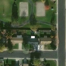 Twin Falls Beach Volleyball Court #3 — aerial view