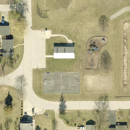 Salem Beach Volleyball Court #3 — aerial view
