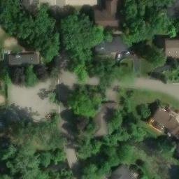 Orchard Lake Village Beach Volleyball Court #1 — aerial view
