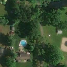Walled Lake Beach Volleyball Court — aerial view