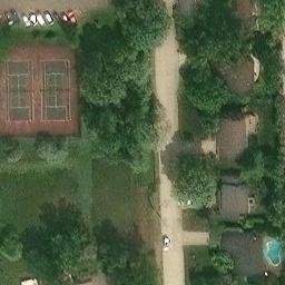 Beverly Hills Beach Volleyball Court #1 — aerial view