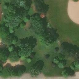 Warren Beach Volleyball Court #5 — aerial view