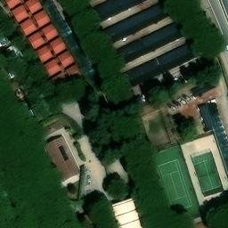 Sand Volleyball Court — aerial view