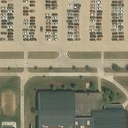 Cedar Falls Beach Volleyball Court #8 — aerial view
