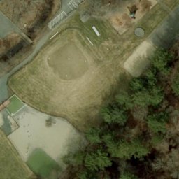 Burlington Beach Volleyball Court #3 — aerial view