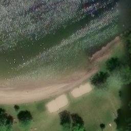 Green Oak Charter Township Beach Volleyball Court #9 — aerial view