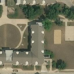 Cedar Falls Beach Volleyball Court #5 — aerial view