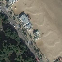 Sand Volleyball Court — aerial view