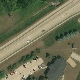 Cedar Falls Beach Volleyball Court #2 — aerial view