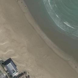 Sand Volleyball Court — aerial view