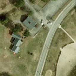 Shutesbury Beach Volleyball Court — aerial view
