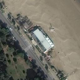 Sand Volleyball Court — aerial view