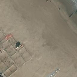 Sand Volleyball Court — aerial view