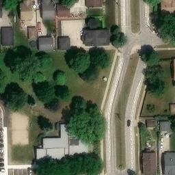 Center Line Beach Volleyball Court — aerial view