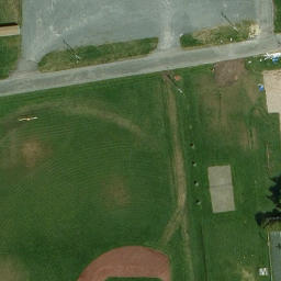 Village of Ravena Beach Volleyball Court — aerial view