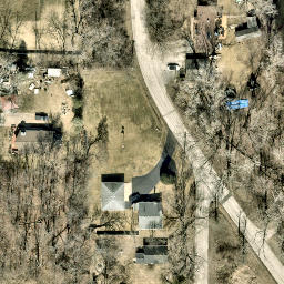 Sand Volleyball Court in Lake County, IL — aerial view