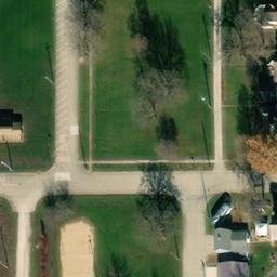Independence Beach Volleyball Court #3 — aerial view