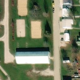 Independence Beach Volleyball Court #2 — aerial view