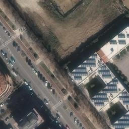 Sand Volleyball Court — aerial view