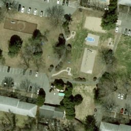 Sunderland Beach Volleyball Court — aerial view