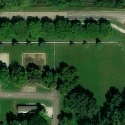 Covington Precinct Beach Volleyball Court — aerial view