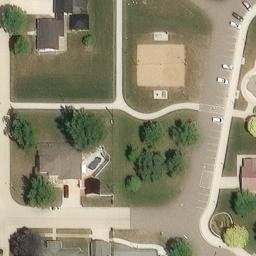 Farley Beach Volleyball Court #2 — aerial view