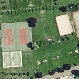 Volleyball Court near Veguellina de Órbigo — aerial view