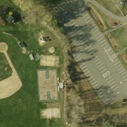 Bolton Beach Volleyball Court — aerial view